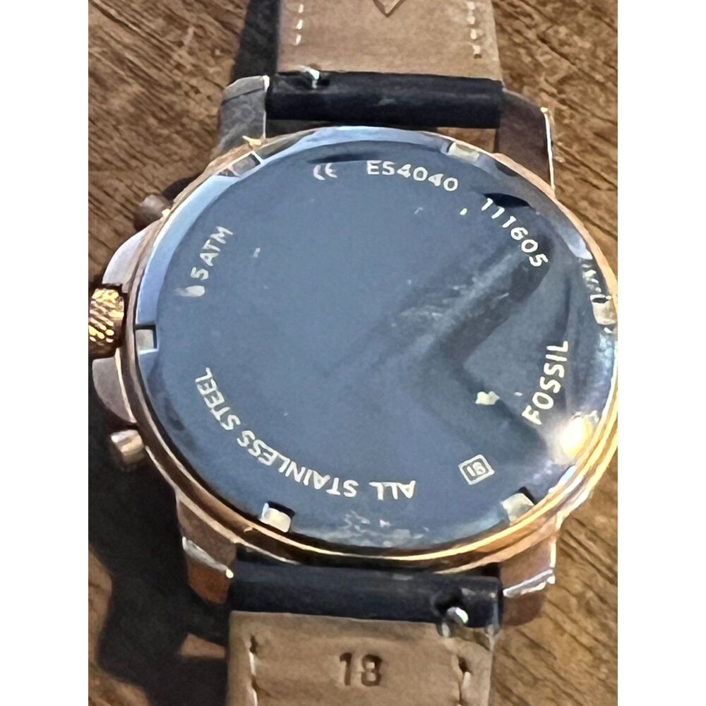 Fossil Es4040 Gwynn Chronograph White Dial Ladies… - image 4